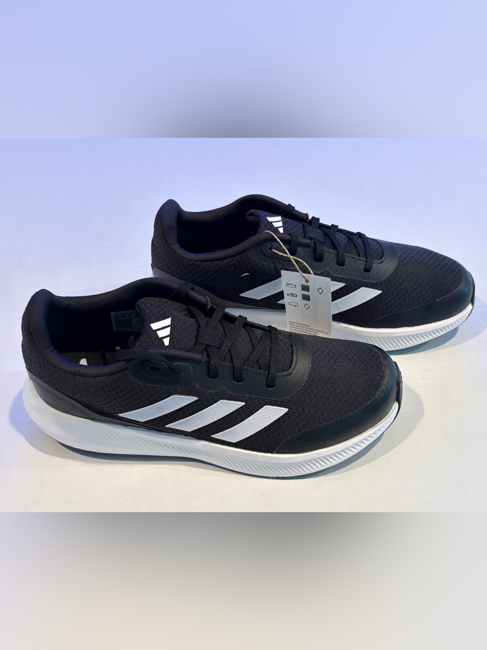 Adidas RunFalcon 3.0 K Black White HP5845 Size 6.5 Youth